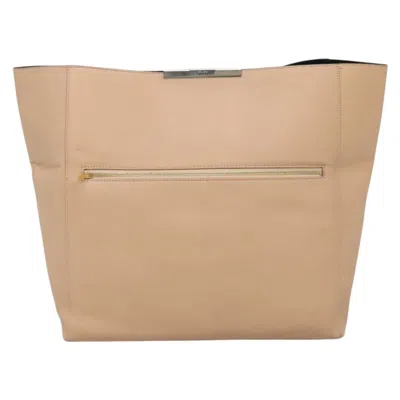 Pre-owned Celine Céline Beige Leather Clutch Bag () In Sand