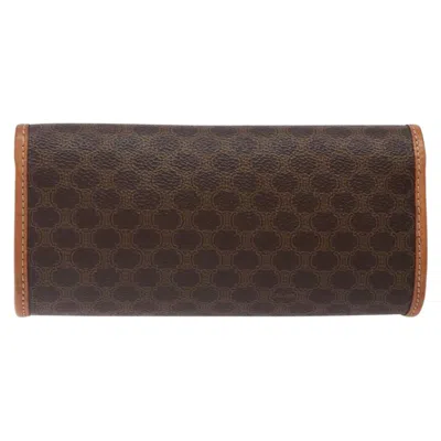 Pre-owned Celine Céline Beige, Brown Pvc Clutch Bag () In Multi