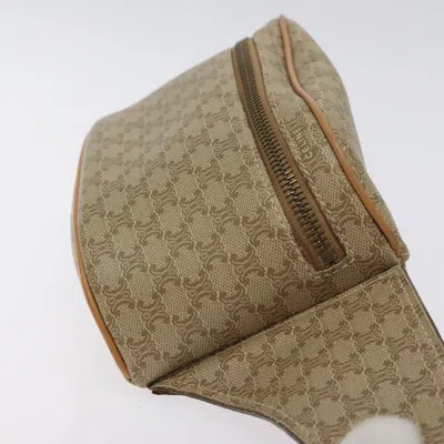 Pre-owned Celine Céline Belt Beige Canvas Shoulder Bag () In Sand