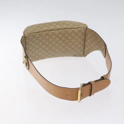 Pre-owned Celine Céline Belt Beige Canvas Shoulder Bag () In Sand