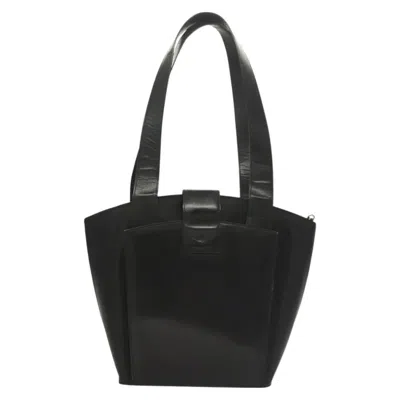 Pre-owned Celine Céline Black Leather Tote Bag ()