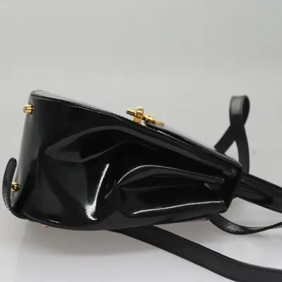 Pre-owned Celine Céline Black Patent Leather Backpack Bag ()