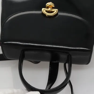 Pre-owned Celine Céline Black Patent Leather Backpack Bag ()
