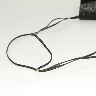 Pre-owned Celine Céline Black Velvet Shoulder Bag ()