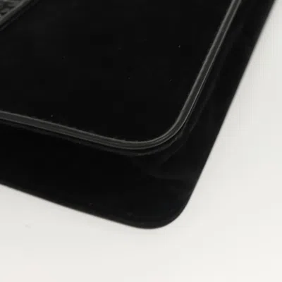 Pre-owned Celine Céline Black Velvet Shoulder Bag ()