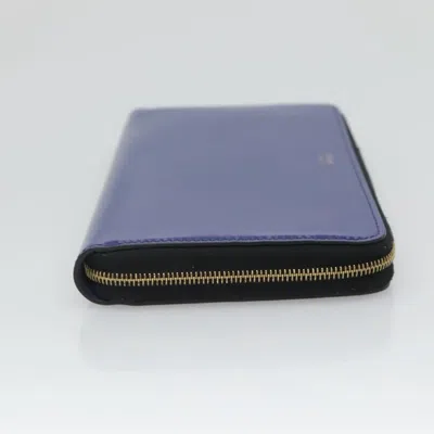 Pre-owned Celine Céline Blue Leather Wallet  ()
