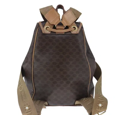 Pre-owned Celine Céline Brown Canvas Backpack Bag ()
