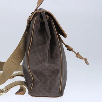 Pre-owned Celine Céline Brown Canvas Backpack Bag ()