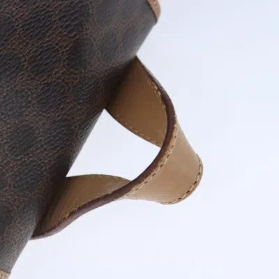 Pre-owned Celine Céline Brown Canvas Backpack Bag ()