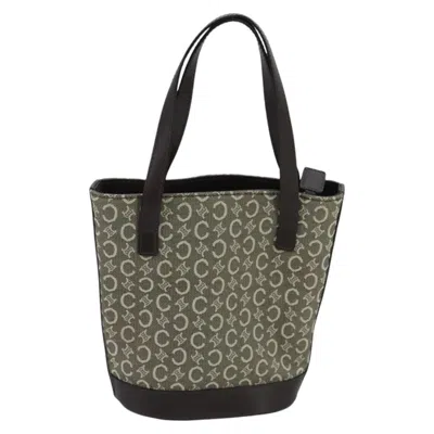 Pre-owned Celine Céline C Grey Canvas Tote Bag () In Gray