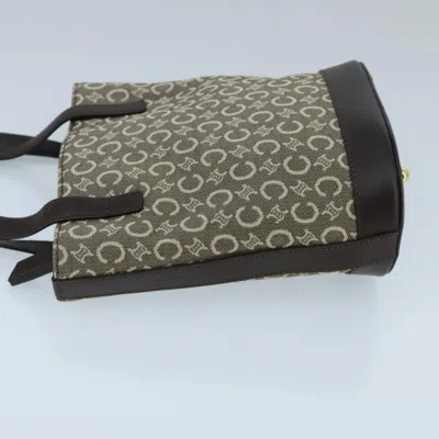Pre-owned Celine Céline C Grey Canvas Tote Bag () In Gray