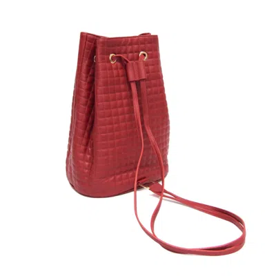 Pre-owned Celine Céline C Charm Red Leather Shoulder Bag ()
