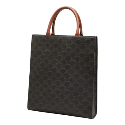 Pre-owned Celine Cabas Brown Pvc Leather Shoulder Bag Tote Bag ()