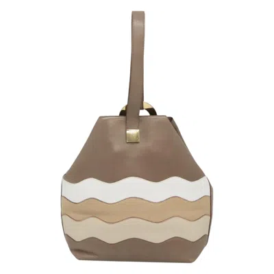 Pre-owned Celine Céline Logo Du Cercle Multicolour Leather Shoulder Bag ()