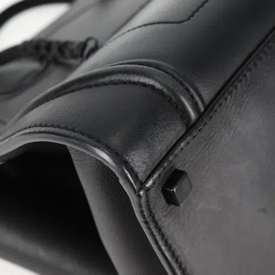 Pre-owned Celine Céline Luggage Phantom Black Leather Tote Bag ()