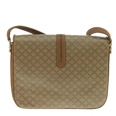Pre-owned Celine Céline Macadam Beige Canvas Shoulder Bag () In Sand