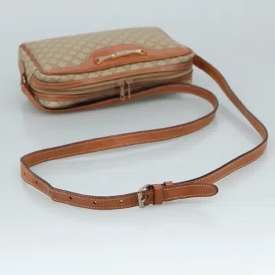 Pre-owned Celine Céline Macadam Beige Canvas Shoulder Bag () In Sand