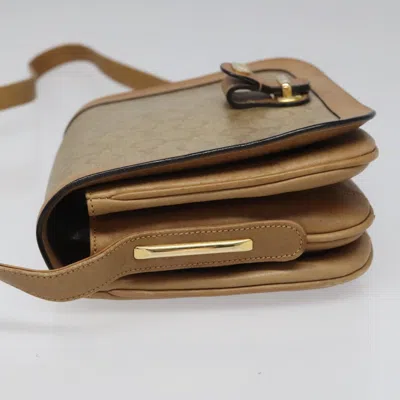 Pre-owned Celine Céline Macadam Beige Canvas Shoulder Bag () In Sand