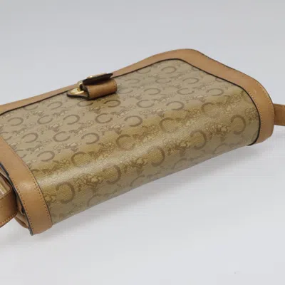 Pre-owned Celine Céline Macadam Beige Canvas Shoulder Bag () In Sand