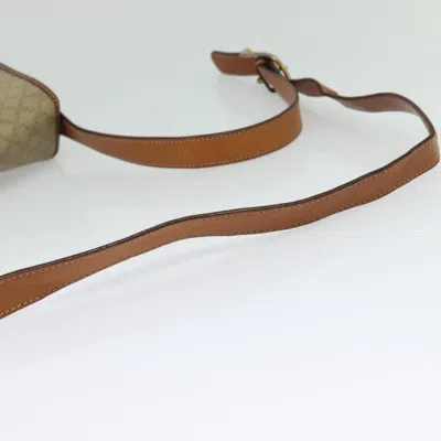 Pre-owned Celine Céline Macadam Beige Canvas Shoulder Bag () In Sand