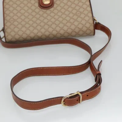 Pre-owned Celine Céline Macadam Beige Canvas Shoulder Bag () In Sand