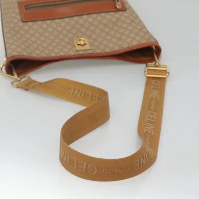Pre-owned Celine Céline Macadam Beige Canvas Shoulder Bag () In Sand