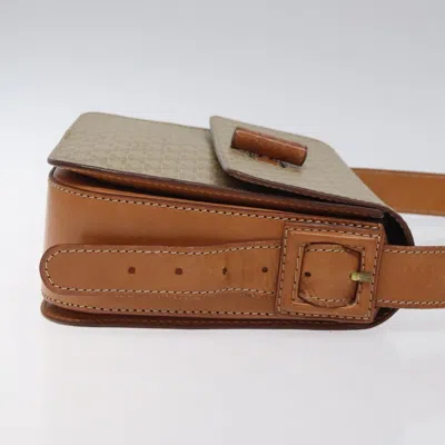 Pre-owned Celine Céline Macadam Beige Canvas Shoulder Bag () In Sand