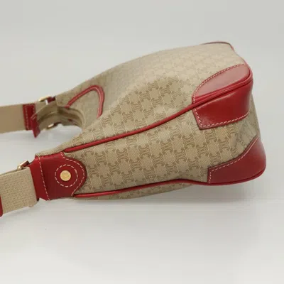 Pre-owned Celine Céline Macadam Beige Canvas Shoulder Bag () In Sand
