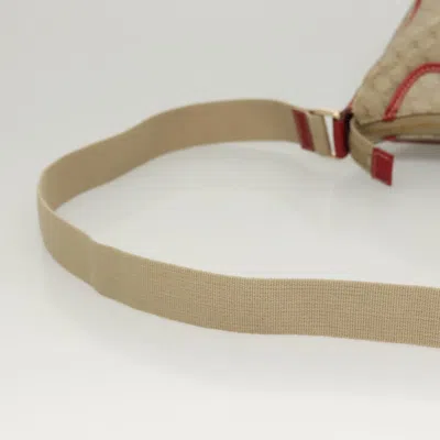 Pre-owned Celine Céline Macadam Beige Canvas Shoulder Bag () In Sand