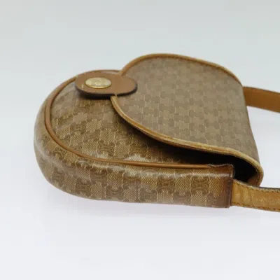 Pre-owned Celine Céline Macadam Beige Canvas Shoulder Bag () In Sand