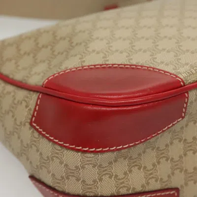 Pre-owned Celine Céline Macadam Beige Canvas Shoulder Bag () In Sand