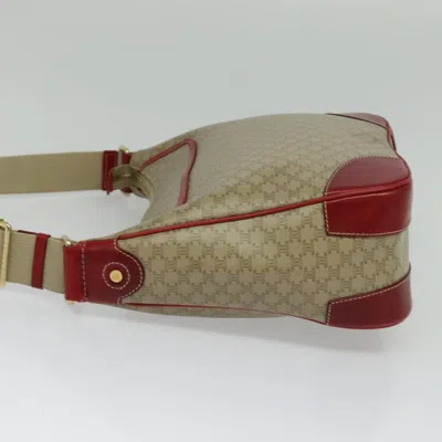 Pre-owned Celine Céline Macadam Beige Canvas Shoulder Bag () In Sand