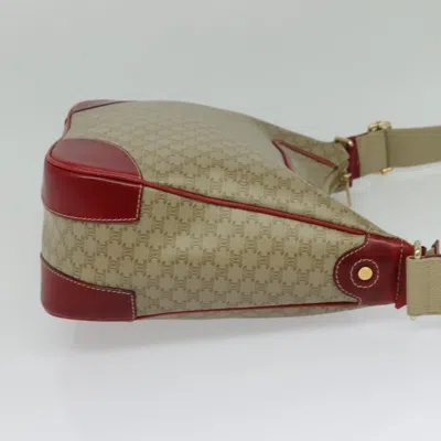 Pre-owned Celine Céline Macadam Beige Canvas Shoulder Bag () In Sand