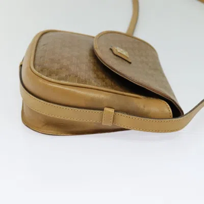 Pre-owned Celine Céline Macadam Beige Canvas Shoulder Bag () In Sand