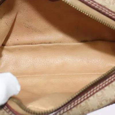 Pre-owned Celine Céline Macadam Beige Canvas Shoulder Bag () In Sand