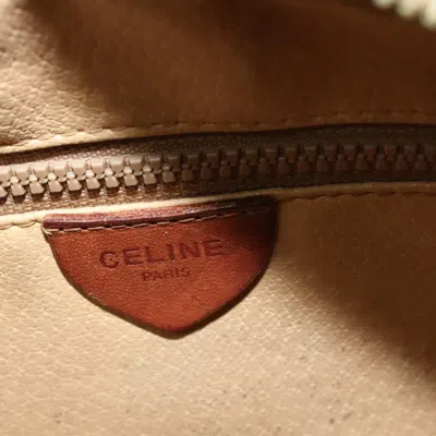 Pre-owned Celine Céline Macadam Beige Canvas Shoulder Bag () In Sand