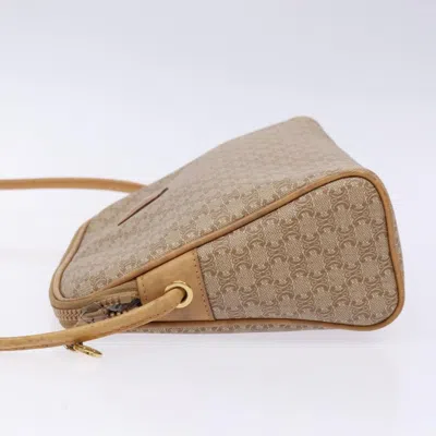 Pre-owned Celine Céline Macadam Beige Canvas Shoulder Bag () In Sand