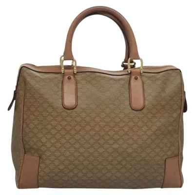 Pre-owned Celine Céline Macadam Beige Canvas Travel Bag () In Sand