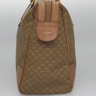 Pre-owned Celine Céline Macadam Beige Canvas Travel Bag () In Sand