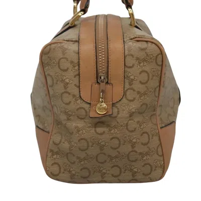 Pre-owned Celine Céline Macadam Beige Canvas Travel Bag () In Sand