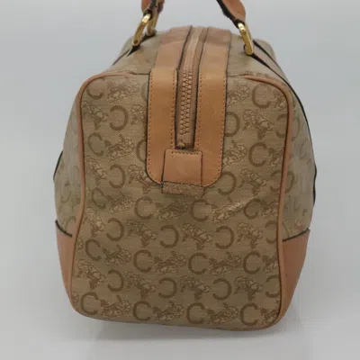 Pre-owned Celine Céline Macadam Beige Canvas Travel Bag () In Sand