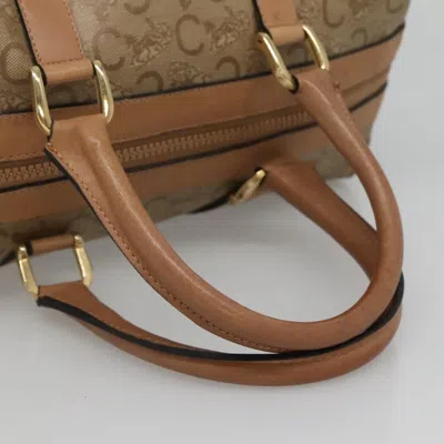 Pre-owned Celine Céline Macadam Beige Canvas Travel Bag () In Sand