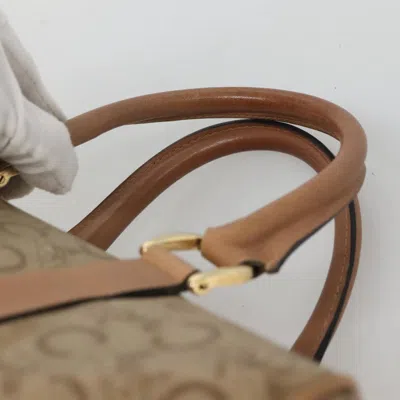 Pre-owned Celine Céline Macadam Beige Canvas Travel Bag () In Sand