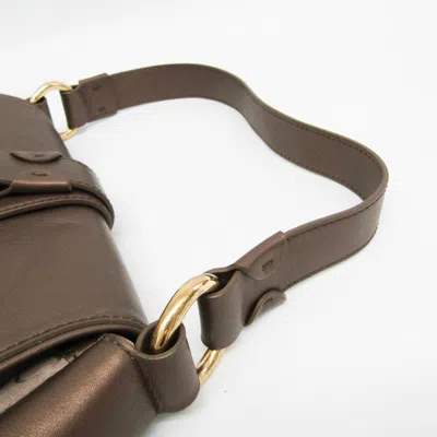 Pre-owned Celine Céline Macadam Beige Leather Shopper Bag () In Sand