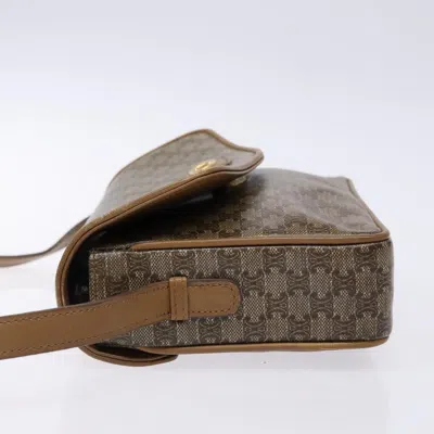 Pre-owned Celine Céline Macadam Beige Pvc Shoulder Bag () In Sand