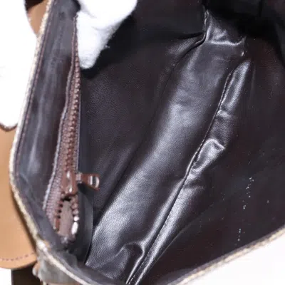 Pre-owned Celine Céline Macadam Beige Pvc Shoulder Bag () In Sand