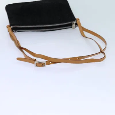 Pre-owned Celine Céline Macadam Black Canvas Shoulder Bag ()