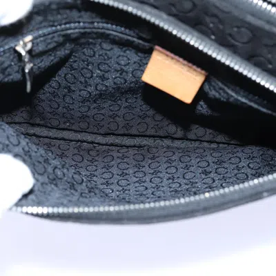 Pre-owned Celine Céline Macadam Black Canvas Shoulder Bag ()