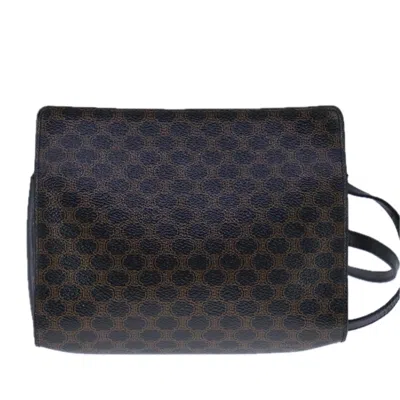 Pre-owned Celine Céline Macadam Black Canvas Shoulder Bag ()
