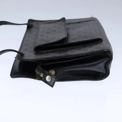 Pre-owned Celine Céline Macadam Black Canvas Shoulder Bag ()